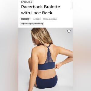 Soma Enbliss Racerback Lace Bralette